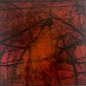 Marie-Paule Schroeder : Sans titre. Acrylique sur toile (2025). 40X40 cm