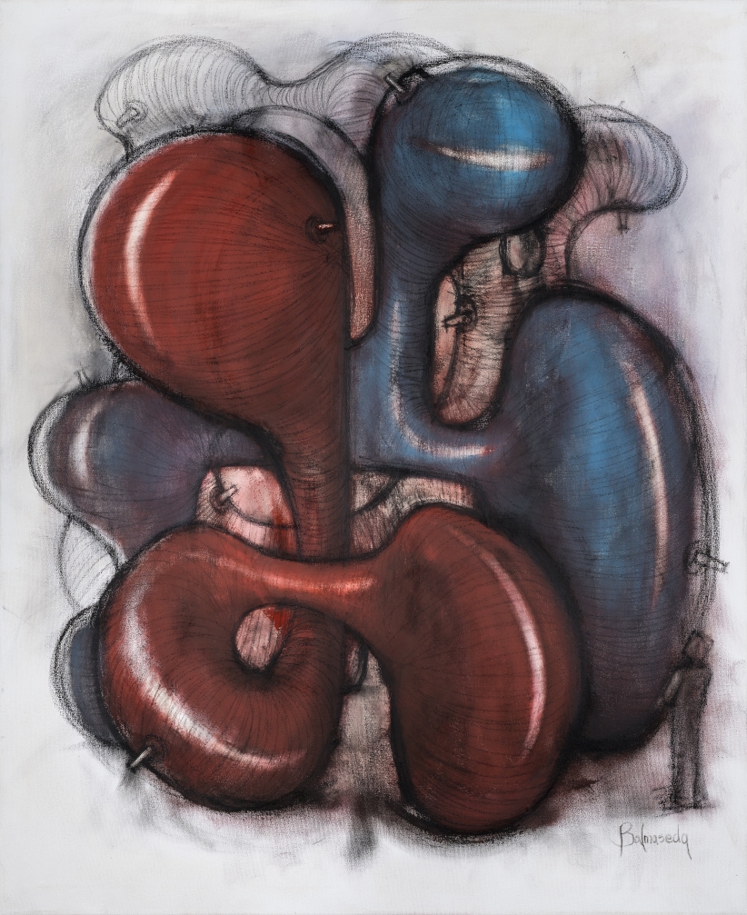 Persistencia Abstracta. Huile sur toile. 110X90 cm.