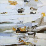 Sans titre. Peinture, dessin, collage sur toile (2021), 40X40 cm