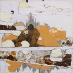 Sans titre. Peinture, dessin, collage sur toile (2020), 30X30 cm