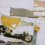 Sans titre. Peinture, dessin, collage sur toile (2020), 30X30 cm