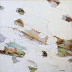 Sans titre. Peinture, dessin, collage sur toile (2021), 30X30 cm