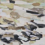 Sans titre. Peinture, dessin, collage sur toile (2022), 70X70 cm