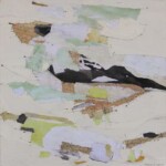 Sans titre. Acrylique, huile, crayons sur toile (2022), 70X70 cm