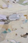 Sans titre. Peinture, dessin, collage sur toile (2022), 40X120 cm