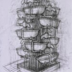 Javier Balmaseda. El agua y la forma. Dessin. 70X50 cm Javier Balmaseda. El agua y la forma. Dessin. 70X50 cm