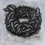 Sobreviviendo. Huile sur toile. 122X122 cm