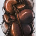 Todo lo que nos separa - Study. Huile sur toile. 100X70 cm