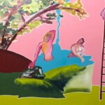 Baigneurs. Huile sur toile (2022) 70X50 cm. Baigneurs. Huile sur toile (2022) 70X50 cm.