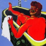 Homme à la baignoire. Huile sur toile (2014) 130X160 cm. Homme à la baignoire. Huile sur toile (2014) 130X160 cm.