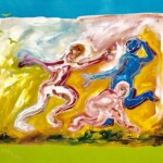 La danse. Huile sur papier. La danse. Huile sur papier.