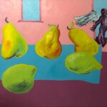 Les fruits défendus. Huile sur toile (2022) 120X90 cm. Les fruits défendus. Huile sur toile (2022) 120X90 cm.