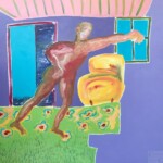 Salon traversé. Huile sur toile (2022). 80X80 cm. Salon traversé. Huile sur toile (2022). 80X80 cm.