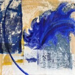 Acanthe. Acrylique, collage, craie grasse sur toile. 80X80 cm
