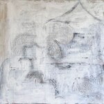 Traces 1. Acrylique et collages sur toile. 80X80 cm