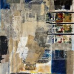 Métamorphose. Acrylique et collage sur toile de lin sans chassis. 166X129 cm