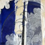 Pilier. Acrylique et collages sur toile. 80X80 cm