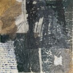 Graphismes 1. Acrylique, et collages sur toile. 40X40 cm