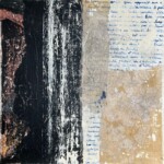 Graphismes 2. Acrylique, et collages sur toile. 40X40 cm