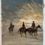 Ballade sur la plage. Dessin. 40X30 cm Ballade sur la plage. Dessin. 40X30 cm