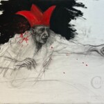 Il a raison. Dessin marouflé sur toile. 60X90 cm Il a raison. Dessin marouflé sur toile. 60X90 cm