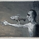 J'adore ce poisson. Dessin. 18X37 cm J'adore ce poisson. Dessin. 18X37 cm