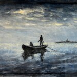 La traversée. Dessin et aquarelle. 40X60 cm La traversée. Dessin et aquarelle. 40X60 cm