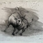 Enlèvement d'Europe par Zeus. Dessin. 31X40 cm Enlèvement d'Europe par Zeus. Dessin. 31X40 cm