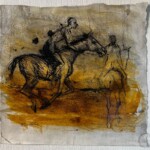 Les cavaliers. Dessin. 26X29 cm Les cavaliers. Dessin. 26X29 cm