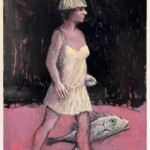 Promenade nocturne. Dessin sur papier, technique mixte. 120X80 cm Promenade nocturne. Dessin sur papier, technique mixte. 120X80 cm