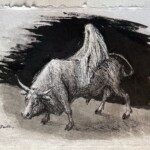 Promenade d'un spectre. Dessin. 40X50 cm Promenade d'un spectre. Dessin. 40X50 cm