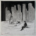 Ensor à Mariakerke. Dessin. 24X24 cm Ensor à Mariakerke. Dessin. 24X24 cm