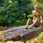 La traversée. Sculpture (bronze). H 24 cm La traversée. Sculpture (bronze). H 24 cm