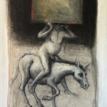 Transports de souvenirs. Dessin. Papier marouflé sur toile. 110X74 cm Transports de souvenirs. Dessin. Papier marouflé sur toile. 110X74 cm