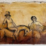 Une ambiance champêtre. Dessin. 30X40 cm Une ambiance champêtre. Dessin. 30X40 cm