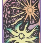 Notte luminosa no 2 (perla). Xylogravure (10 matrices), couleurs et poudres irisées sur papier japonais. 12,7X9 cm (2024) Notte luminosa no 2 (perla). Xylogravure (10 matrices), couleurs et poudres irisées sur papier japonais. 12,7X9 cm (2024)