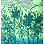 Tristi tropici (verde) Xylogravure (3 matrices) sur coton. 60X40 cm (2020) Tristi tropici (verde) Xylogravure (3 matrices) sur coton. 60X40 cm (2020)