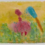 La fanciulla. Technique mixte sur étoffe. 8X11 cm La fanciulla. Technique mixte sur étoffe. 8X11 cm