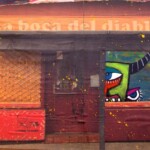 Éric Doisy : La Boca del Diablo. Technique mixte sur panneau de chêne. 52X101 cm Éric Doisy : La Boca del Diablo. Technique mixte sur panneau de chêne. 52X101 cm