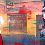 Éric Doisy : Sex shop. Technique mixte sur bois. 60X80 cm Éric Doisy : Sex shop. Technique mixte sur bois. 60X80 cm