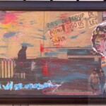 Éric Doisy : On va se croiser. Technique mixte sur toile contre-collée. 50X75 cm Éric Doisy : On va se croiser. Technique mixte sur toile contre-collée. 50X75 cm