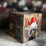 Éric Doisy : Cube 1. Technique mixte sur bois, sur 6 faces. 31X36X36 cm Éric Doisy : Cube 1. Technique mixte sur bois, sur 6 faces. 31X36X36 cm