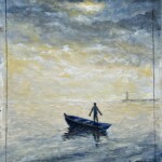 Voyage en mer. Dessin et aquarelle. 50X40 cm Roland Devolder : Voyage en mer. Dessin et aquarelle. 50X40 cm