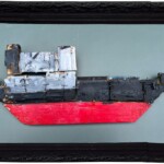Yannis Markantonakis : Cargo. Construction, bois peint. 30X48 cm Yannis Markantonakis : Cargo. Construction, bois peint. 30X48 cm