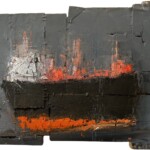 Yannis Markantonakis : Cargo. Huile sur bois. 46x80 cm Yannis Markantonakis : Cargo. Huile sur bois. 46x80 cm