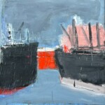 Yannis Markantonakis Scène portuaire. Huile sur bois. 117X105 cm Yannis Markantonakis Scène portuaire. Huile sur bois. 117X105 cm